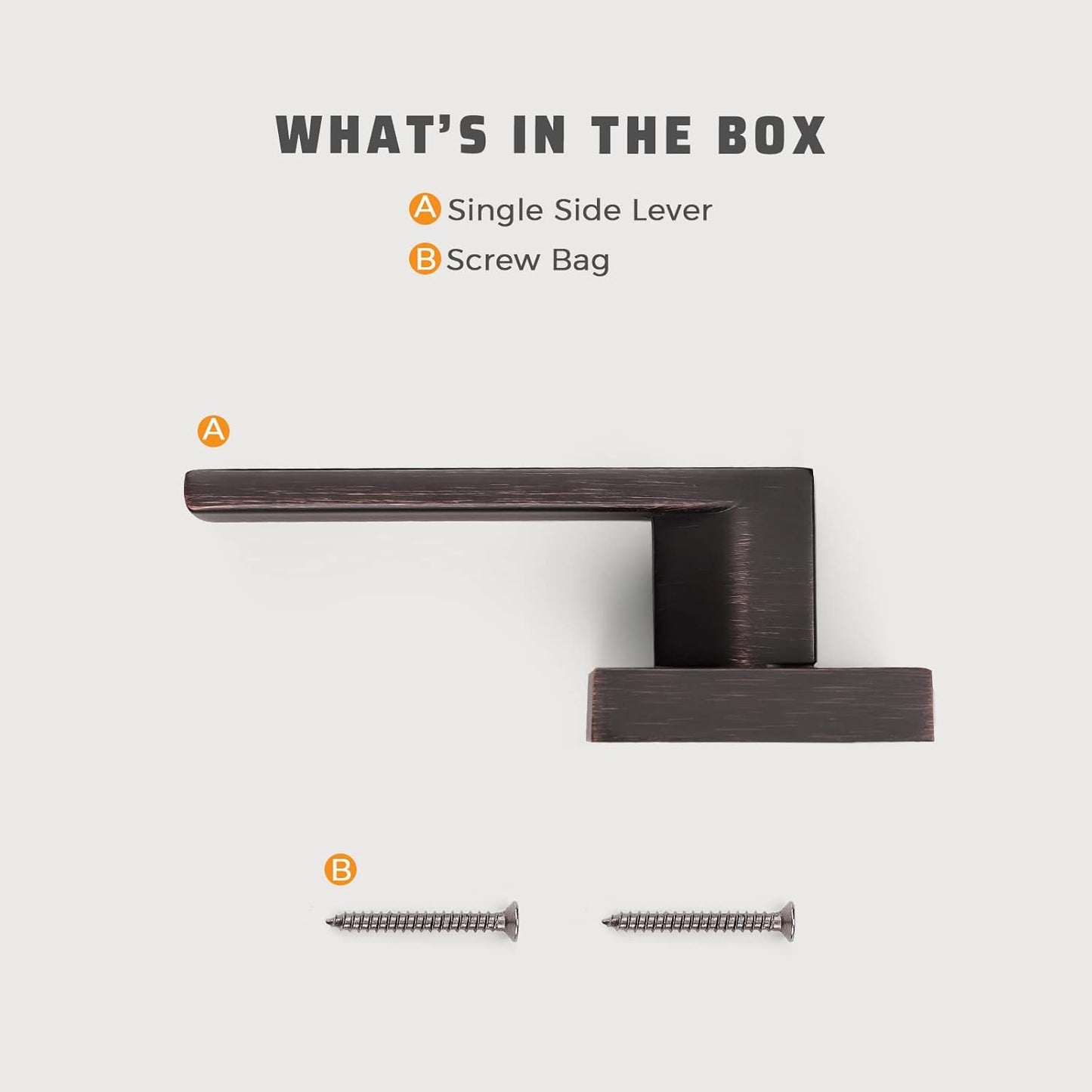 KNOBWELL Decorative Interior Dummy Door Handles for French Doors