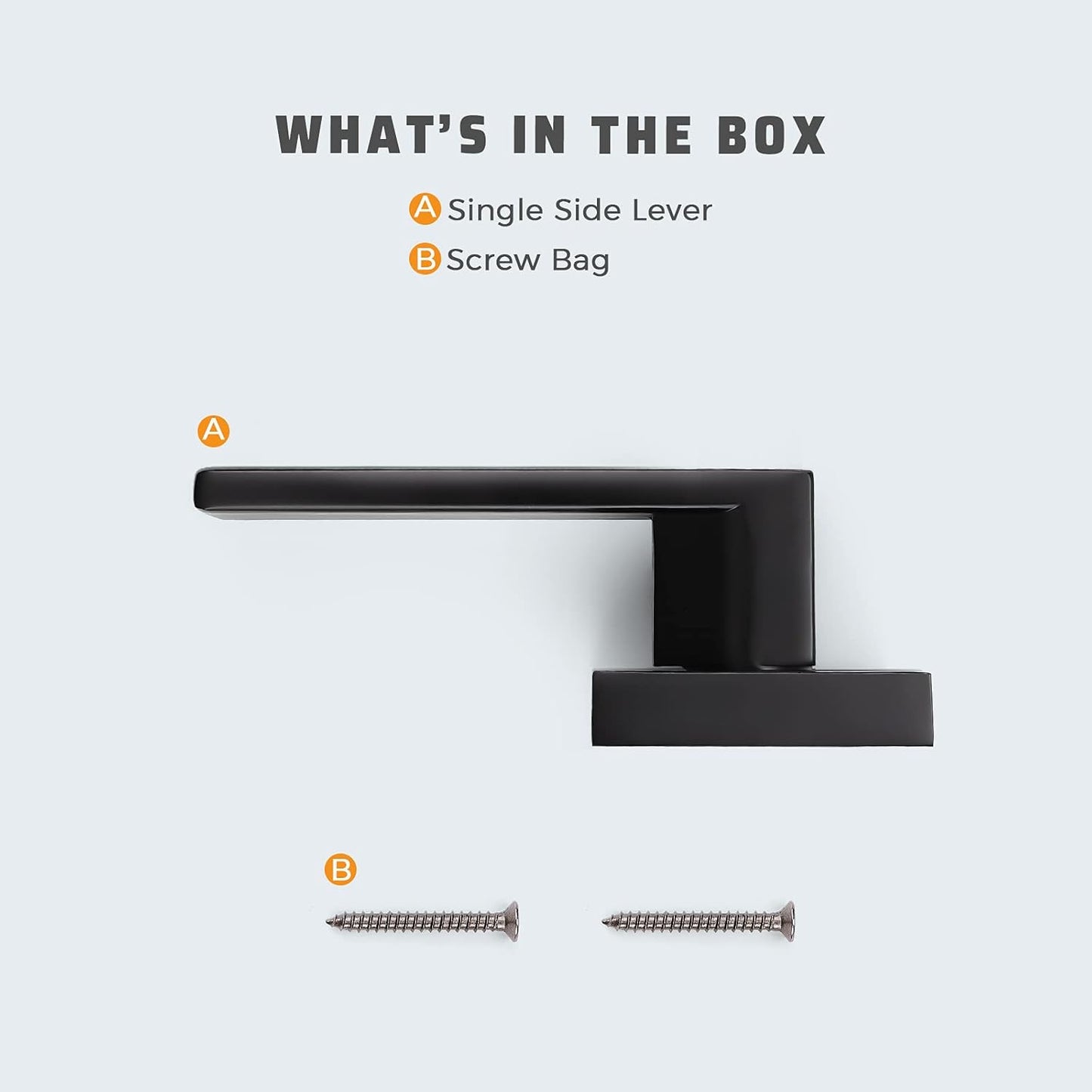 KNOBWELL Decorative Interior Dummy Door Handles for French Doors