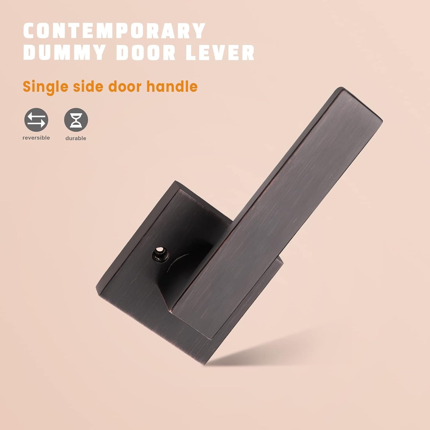 KNOBWELL Decorative Interior Dummy Door Handles for French Doors