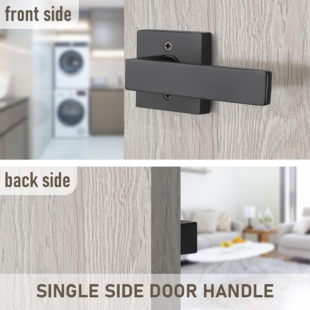 KNOBWELL Decorative Interior Dummy Door Handles for French Doors