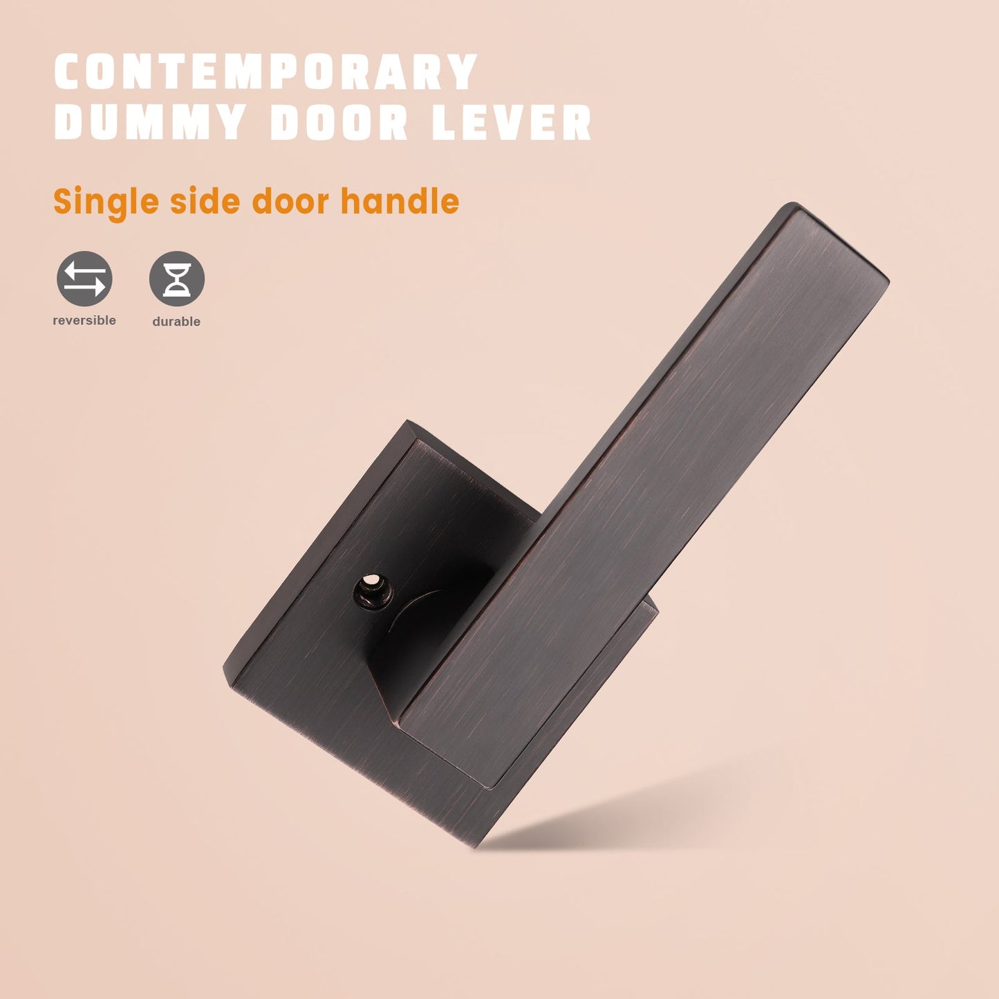KNOBWELL Oil Rubbed Bronze Dummy Craftsman Affordable Door Handles components