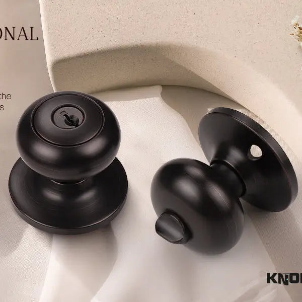 KNOBWELL Keyed Alike Bronze Door Knobs-Multiple Locks with Same Key