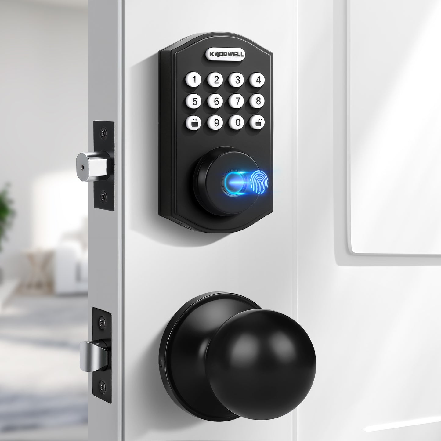 Knobwell Keypad Deadbolt with Door Knob – Electronic Keyless Entry