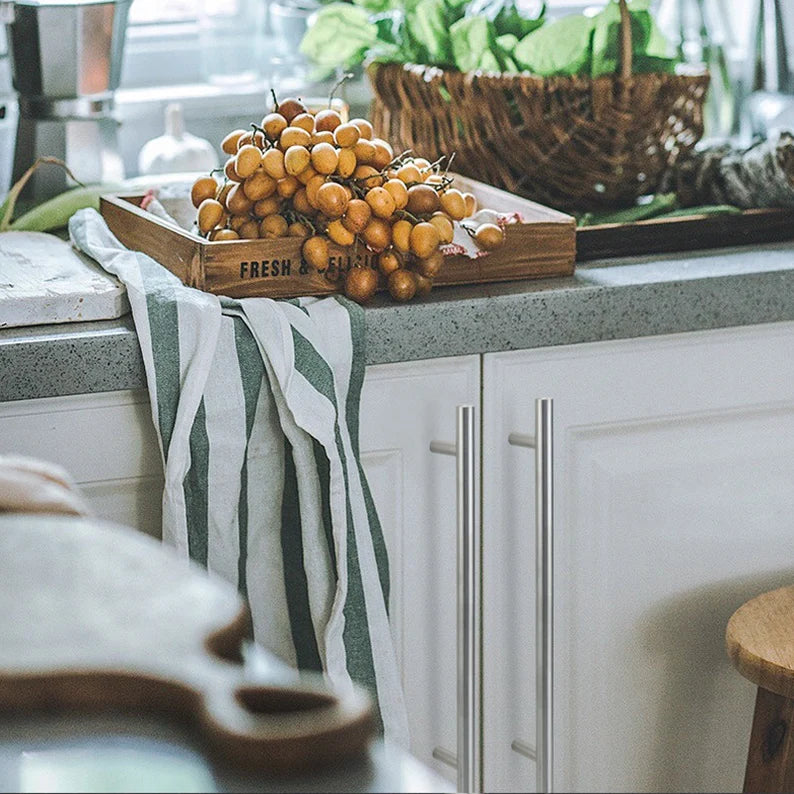 KNOBWELL Stainless Steel Modern Cabinet Handles for Kitchen Cupboards/Drawers-PD201HSS