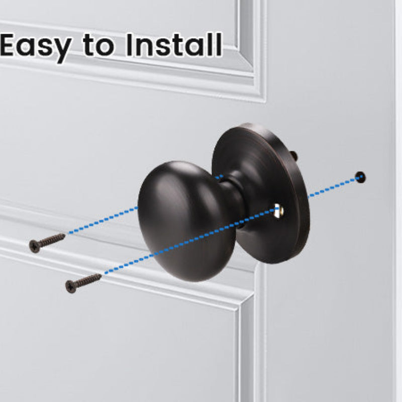 Installation guide of KNOBWELL Bronze Single Non-Turning Dummy Knobs For Decorative Use