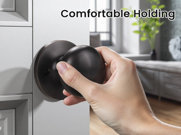 Hand holding KNOBWELL Bronze Single Non-Turning Dummy Knobs For Decorative Use