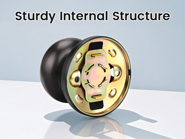 Close-up of KNOBWELL Bronze Single Non-Turning Dummy Knobs For Decorative Use