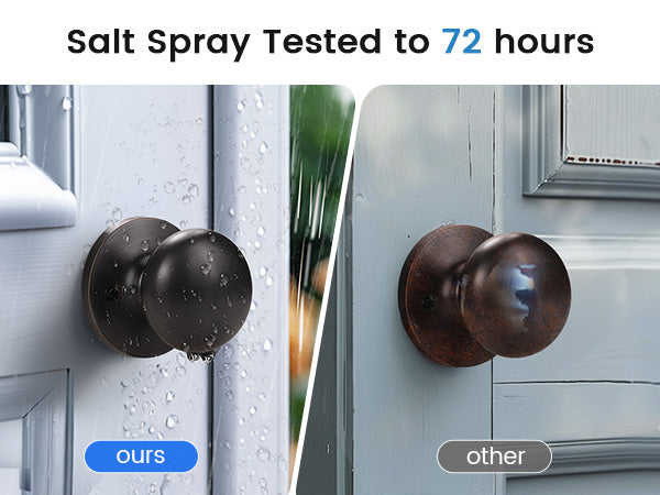 salt spray tested by 72 hours