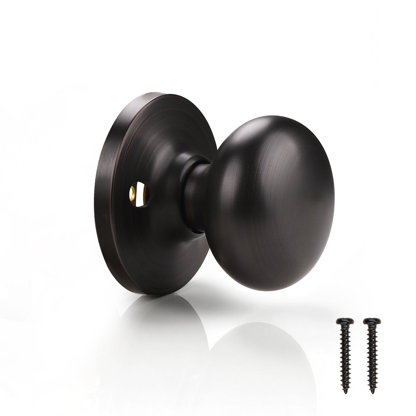 KNOBWELL Modern Round Keyless Interior Door Knobs-All Function