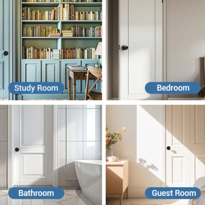 Application of KNOBWELL Round Ball Black Bedroom&Bathroom Door Knobs With Privacy Lock