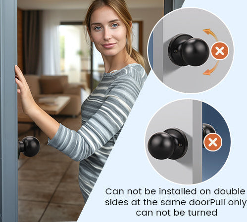 Tips of KNOBWELL Round Ball Single Dummy Door Knob for Decorative Interior Doors