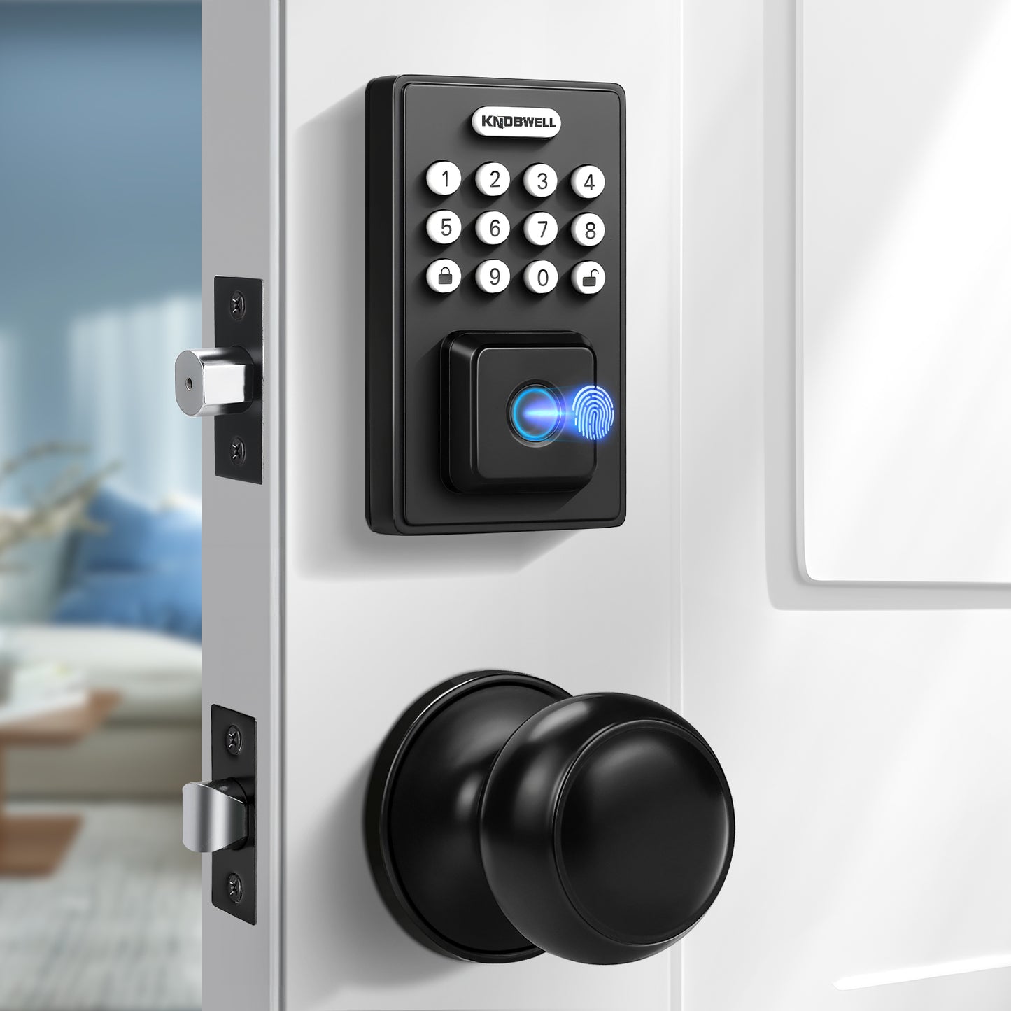 Knobwell Keypad Deadbolt with Door Knob – Electronic Keyless Entry