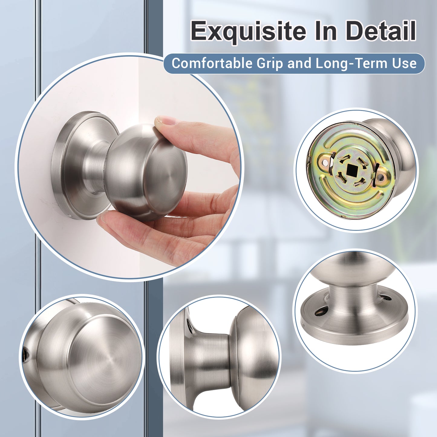 Details of KNOBWELL Affordable keyed entry Stainless Steel Door Knobs