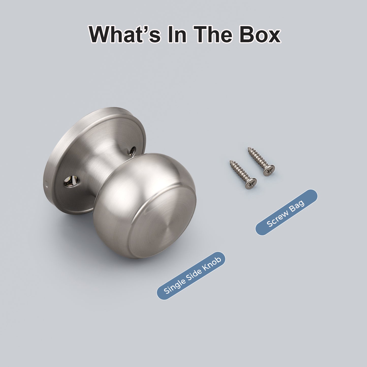 KNOBWELL Affordable Dummy Stainless Steel Door Knobs components