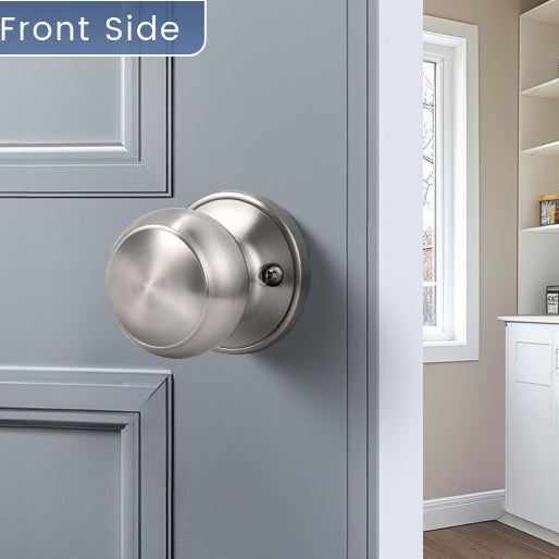 Front view of KNOBWELL Affordable Dummy Stainless Steel Door Knobs