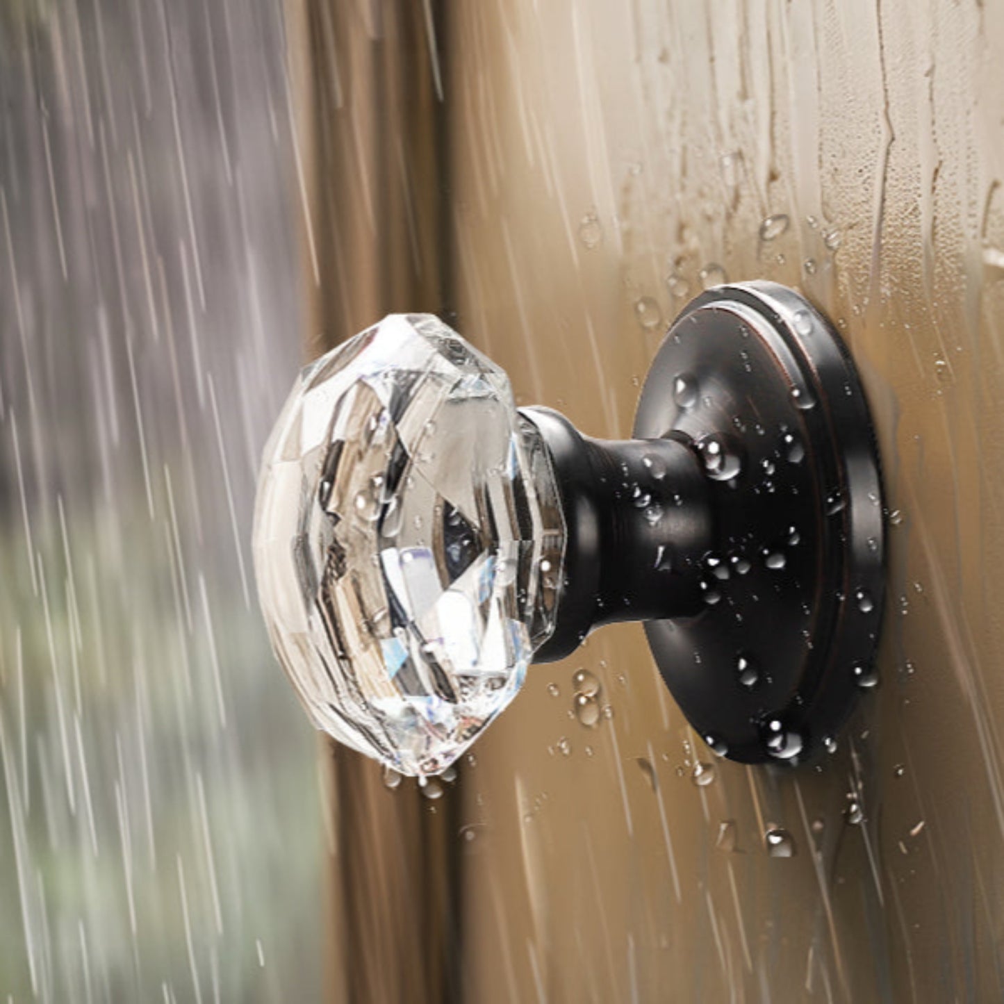 waterproof of KNOBWELL Vintage Crystal Door Knobs Interior