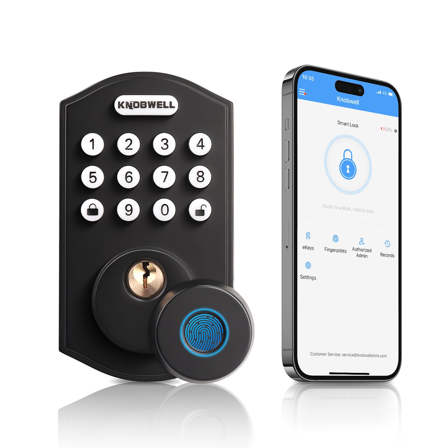 Knobwell Electronic Keypad Deadbolt – Keyless Entry Front Door Lock