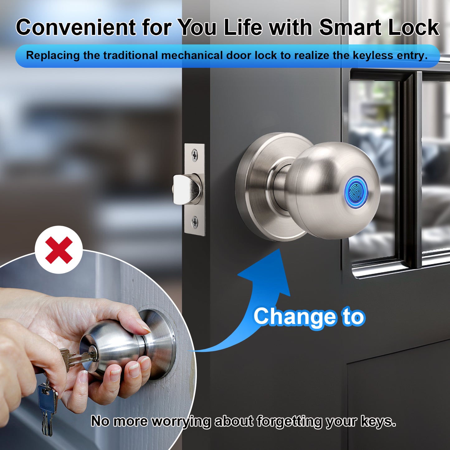 replacing the traditional mechanical door lock to realize the keyless entry