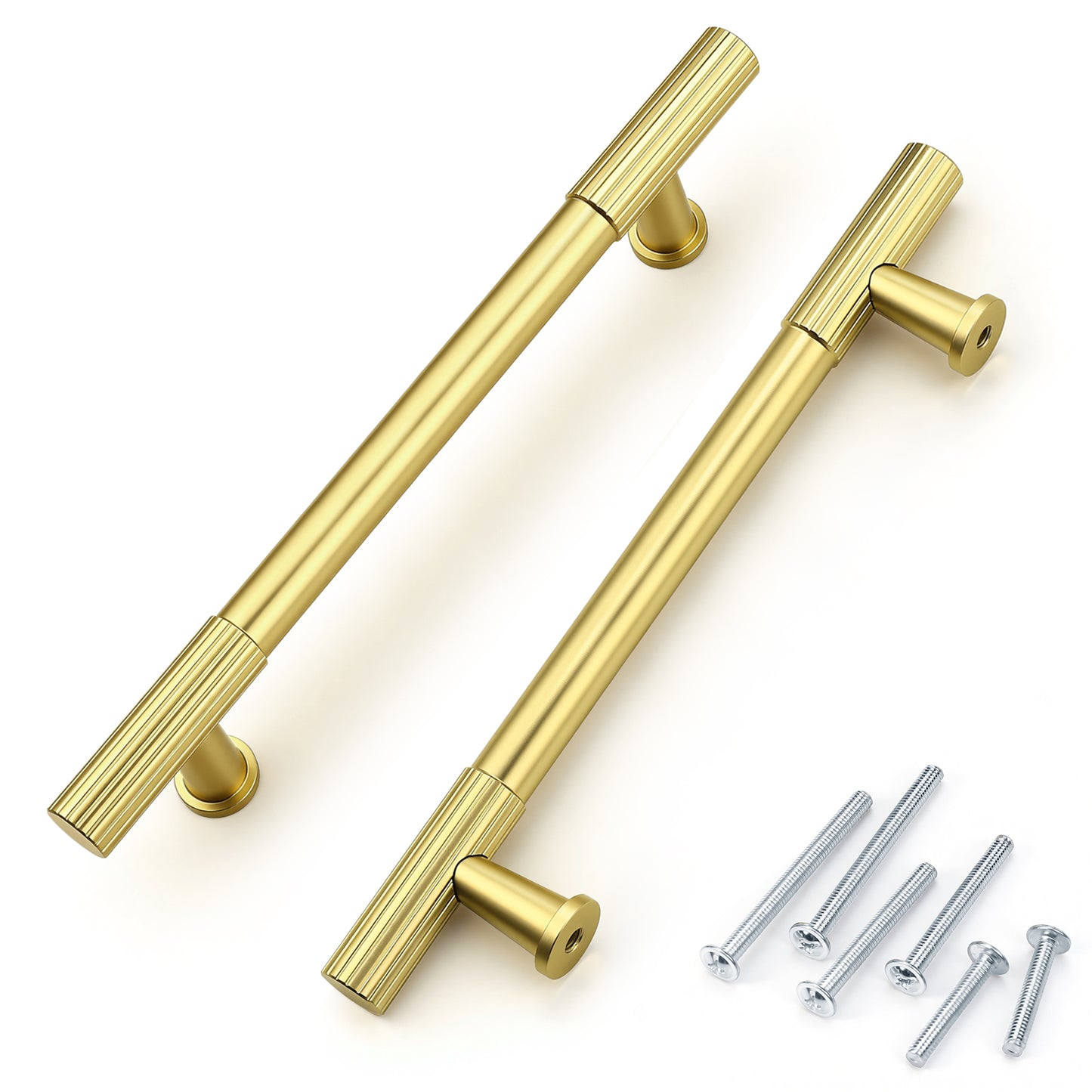 KNOBWELL Cabinet Pulls - Solid Cabinet Handles, Fade-Resistant Surface - Drawer Pulls Kitchen Hardware for Modern Dresser Cupboard Furniture-PDT04