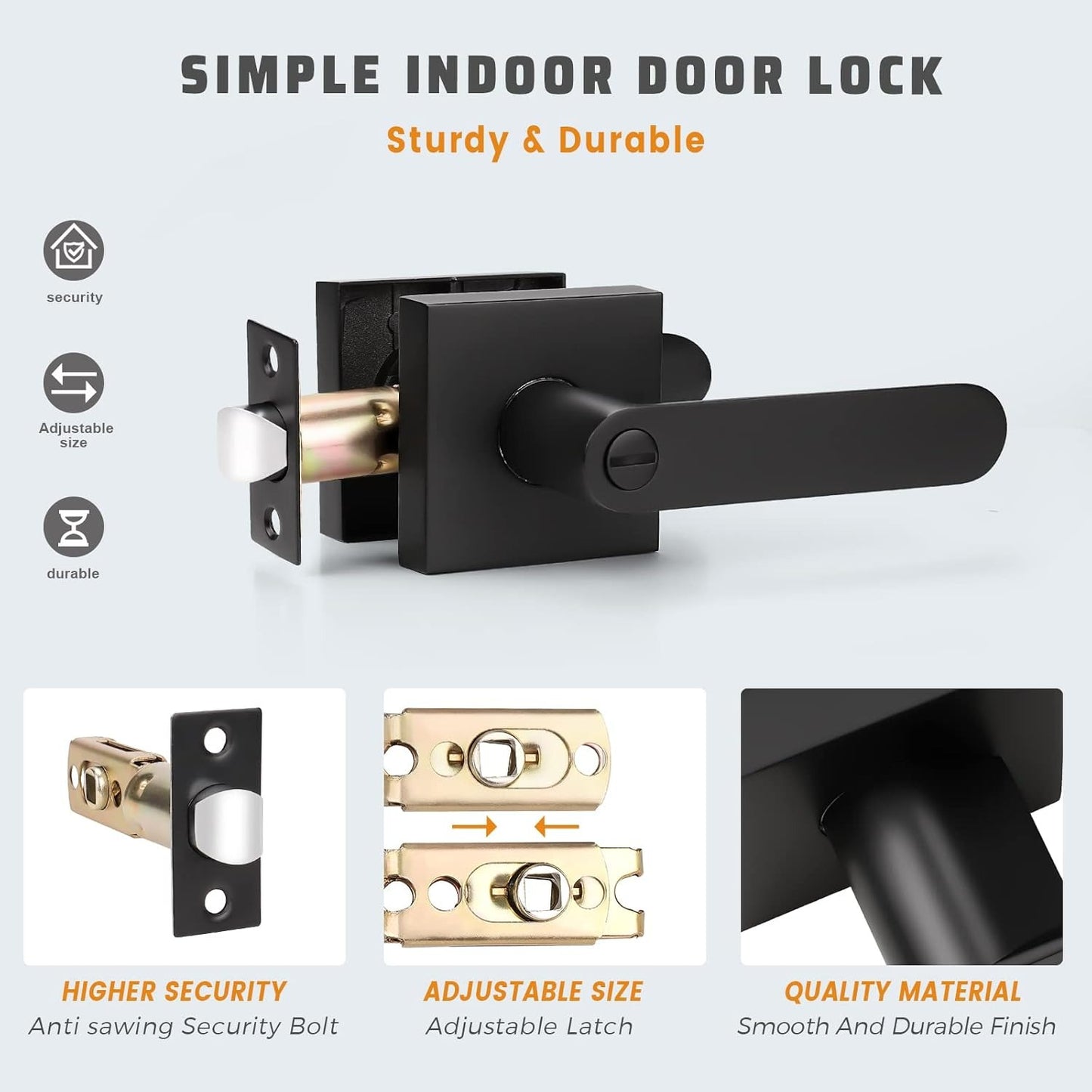 Details of KNOBWELL Heavy Duty Privacy Door Lever