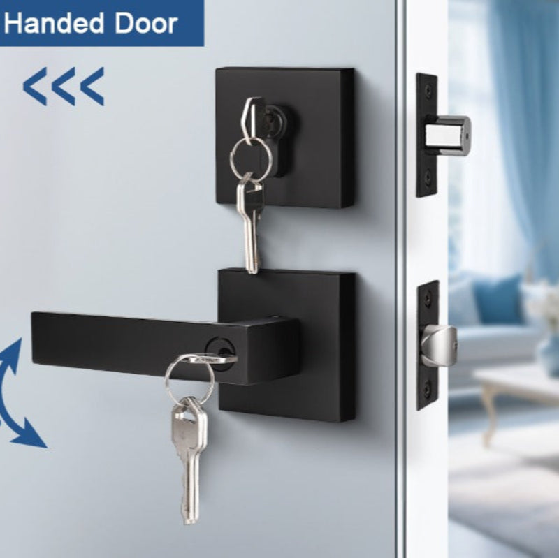 KNOBWELL Heavy Duty Double Cylinder Keyed Entry Door Lever with Deadbolt