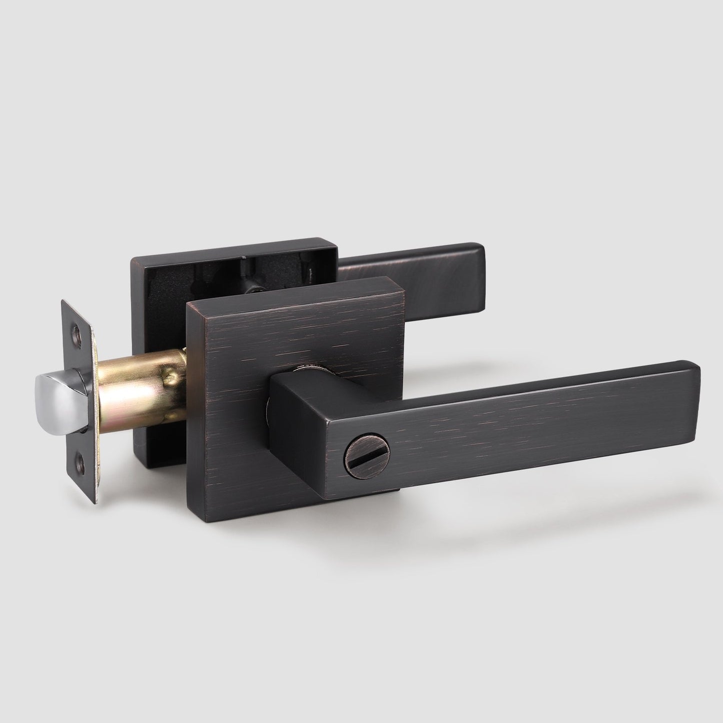 Knobwell Bulk Black Privacy Door Handles at Wholesale Pricing