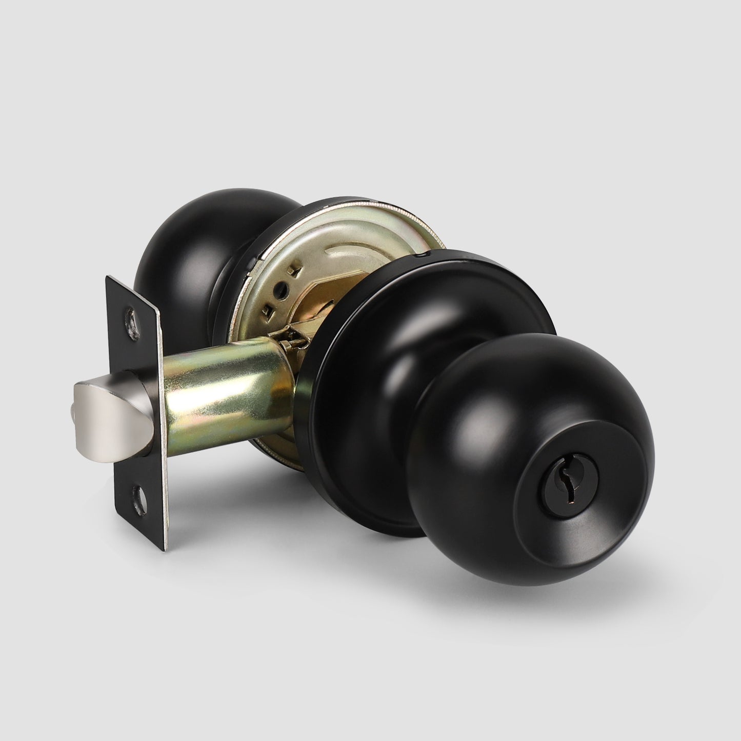 KNOBWELL Round Ball Black Keyed Alike Multiple Door Locks With Same Key