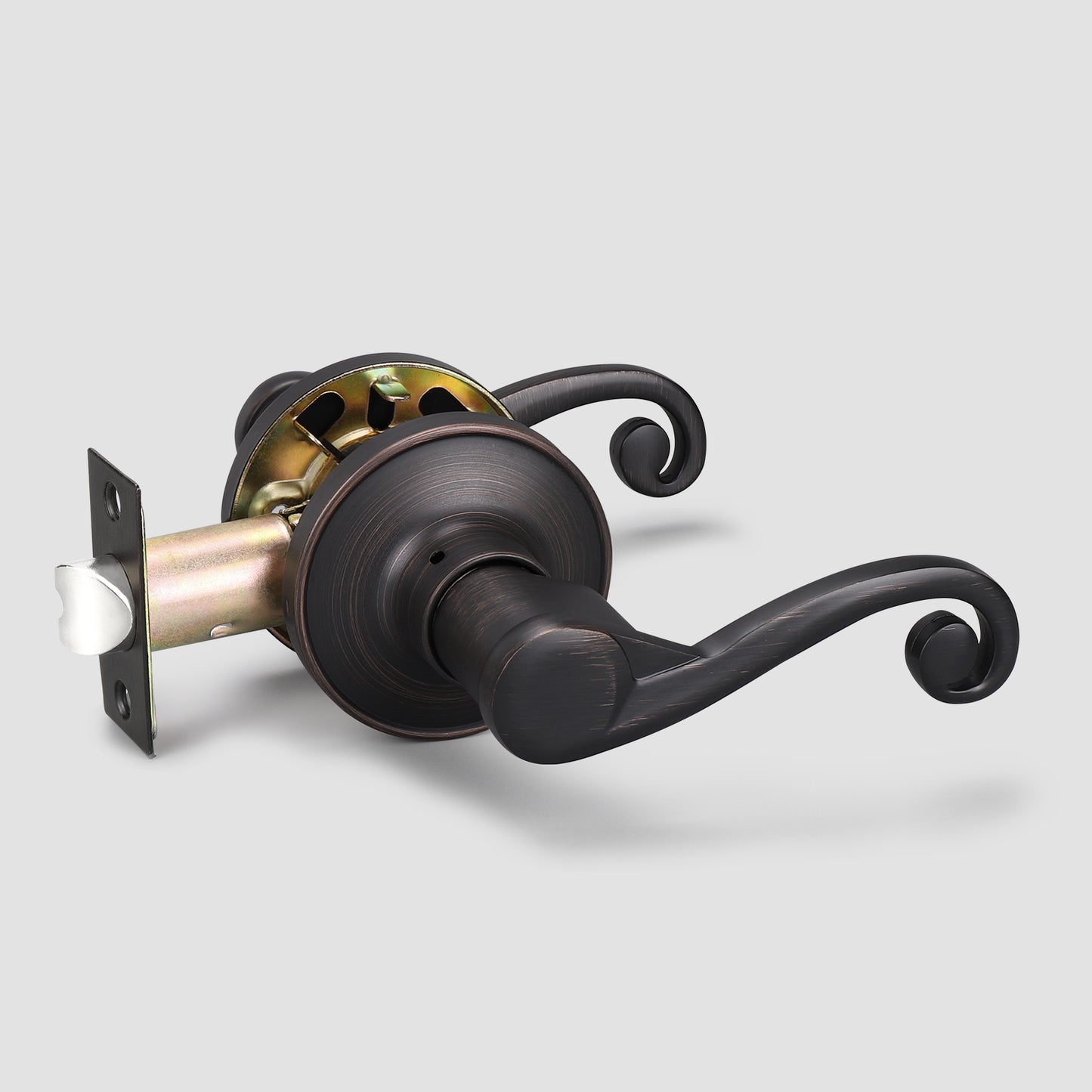 KNOBWELL Antique Door Lever With Passage (Right Handing)