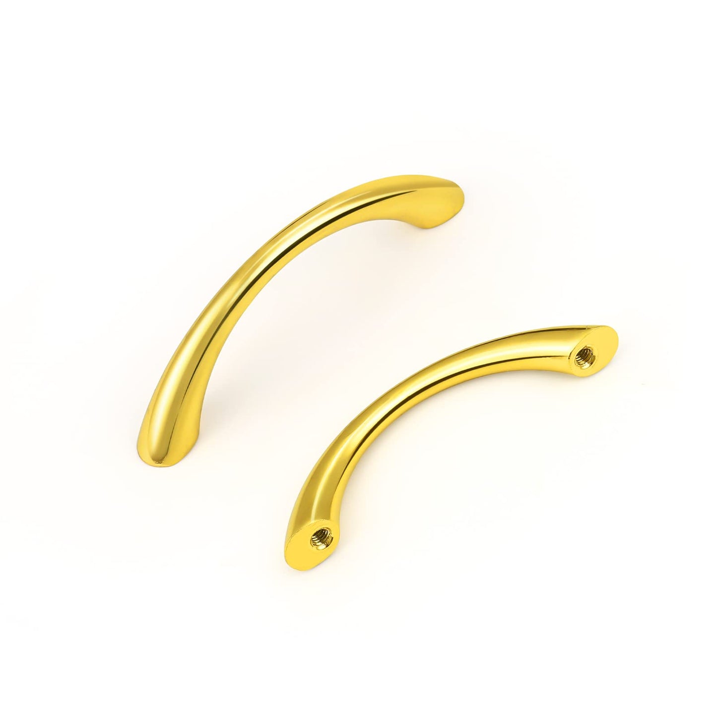 Gold Kitchen Cabinet Handles, Dresser Drawer Pulls - Hole Spacing for 2-1/2'' - PD2171GD