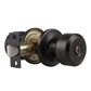 Cylinder Push Button Privacy Door Knobs - DL610BK