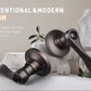 KNOBWELL Colonial Bronze Privacy Door Lever Handle With Lock For Bathroom