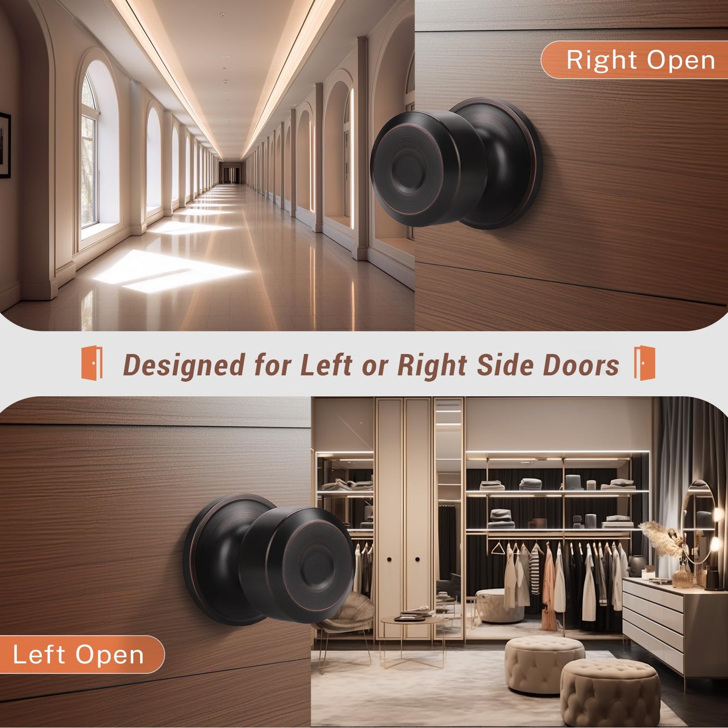 Cylindrical Shape Door Knobs - DL610