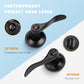 KNOBWELL Colonial 5 Pack Black Privacy Interior Round Door Handles
