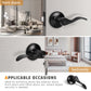 Front and Back View of KNOBWELL Colonial  Keyed Alike Door Locks With Same Key For Front Doors