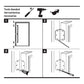 Matte Black Door Hinges - 3.5" x 3.5" inch - 1/4" Radius/ 5/8" Radius/ Square Corners - DH3535BK