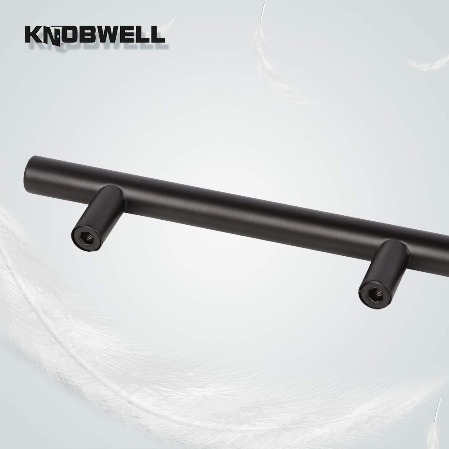 Matte Black Stainless Steel Pulls for Cabinets/Drawers/Cupboards (2-1/2'' - 10'') - PD3383HBK