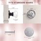 Modern Octagon Crystal Dummy Door Knobs, Frosted Glass Design - DLC3DM