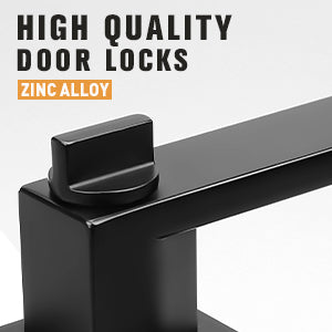 【Promotion on Bulk Sales】Craftsman Style Push Button Privacy Door Levers - DL01BK