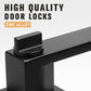 KNOBWELL 6 Pack Door Handles Black, Privacy Door Lever