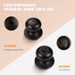 Flat Round Push Button Privacy Door Knobs - DL5766ORBBK