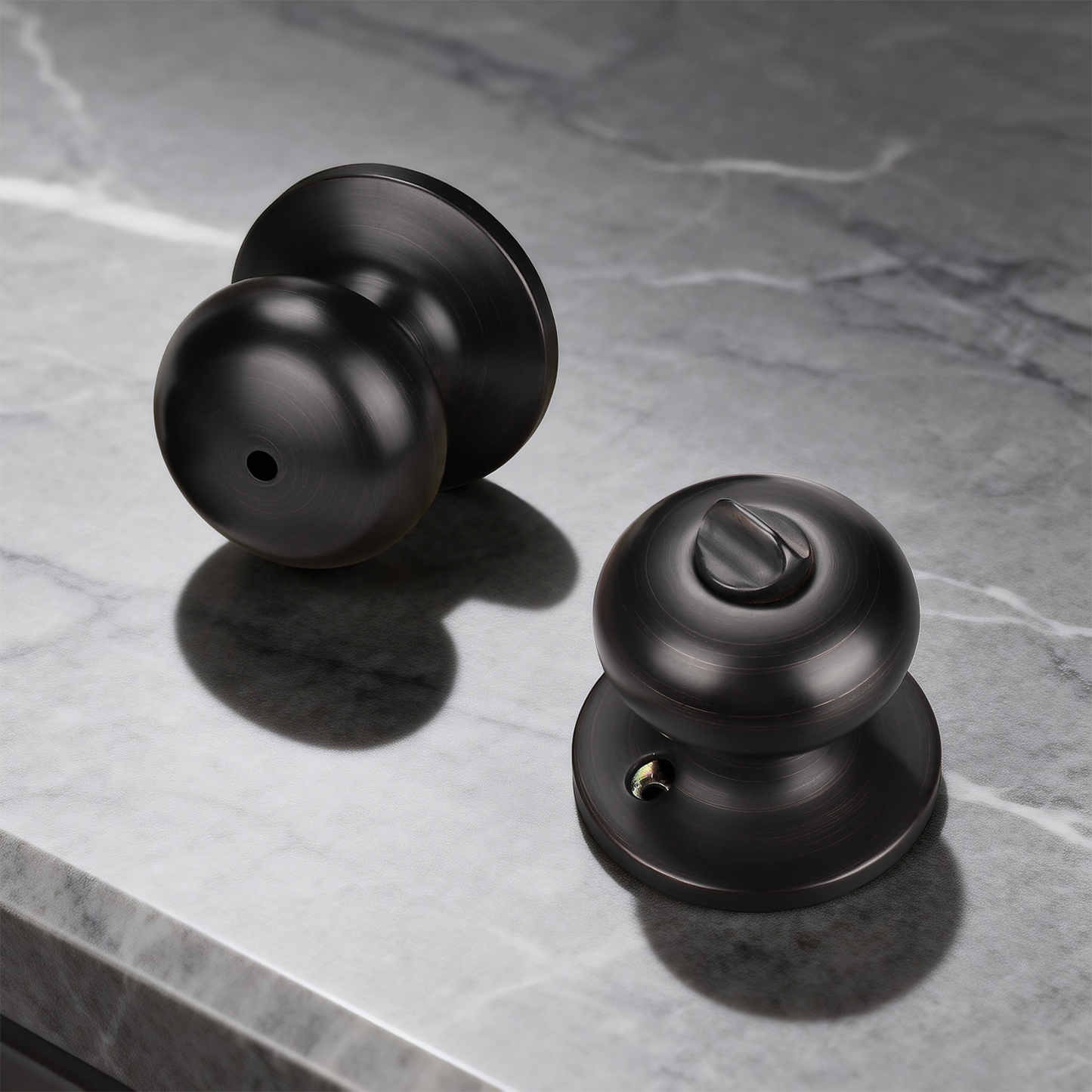 KNOBWELL Modern Round Interior Door Knobs-All Function