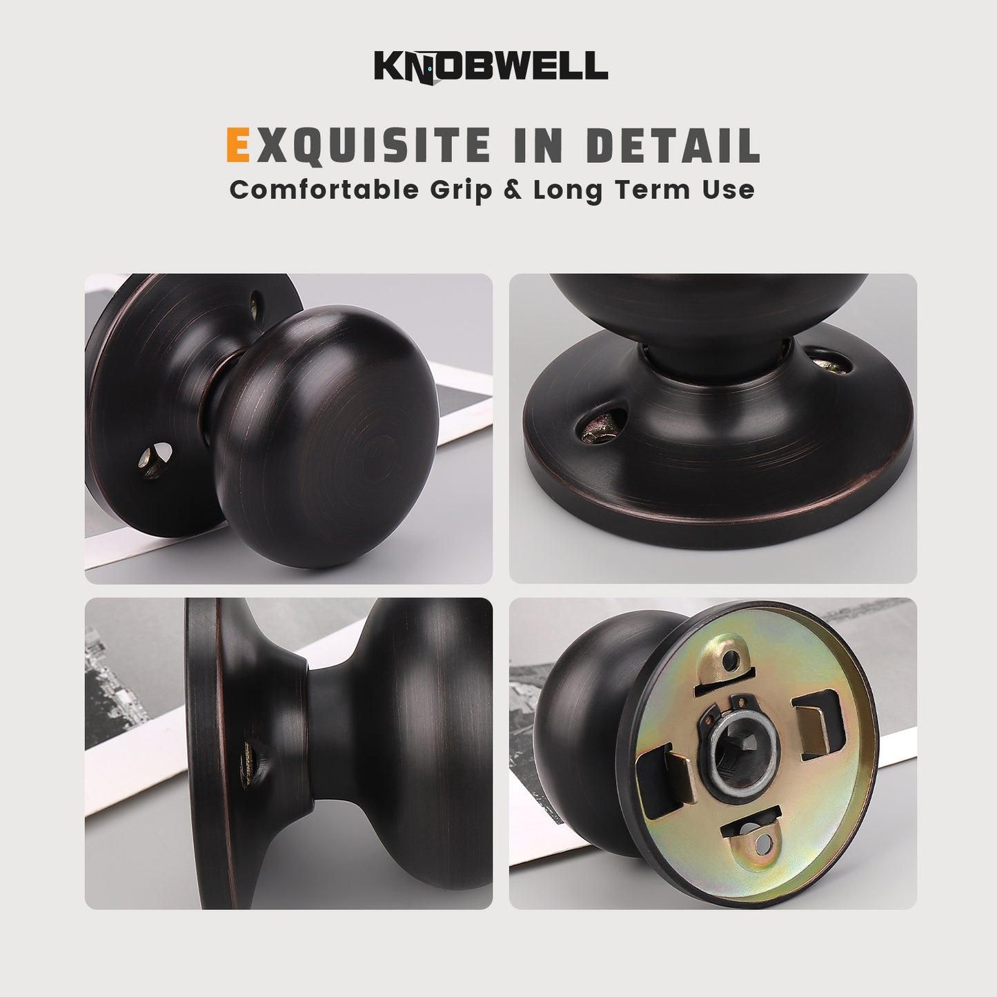 Flat Ball Shape Door Knobs - DL5766