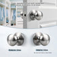 KNOBWELL Modern Round Interior Door Knobs-All Function