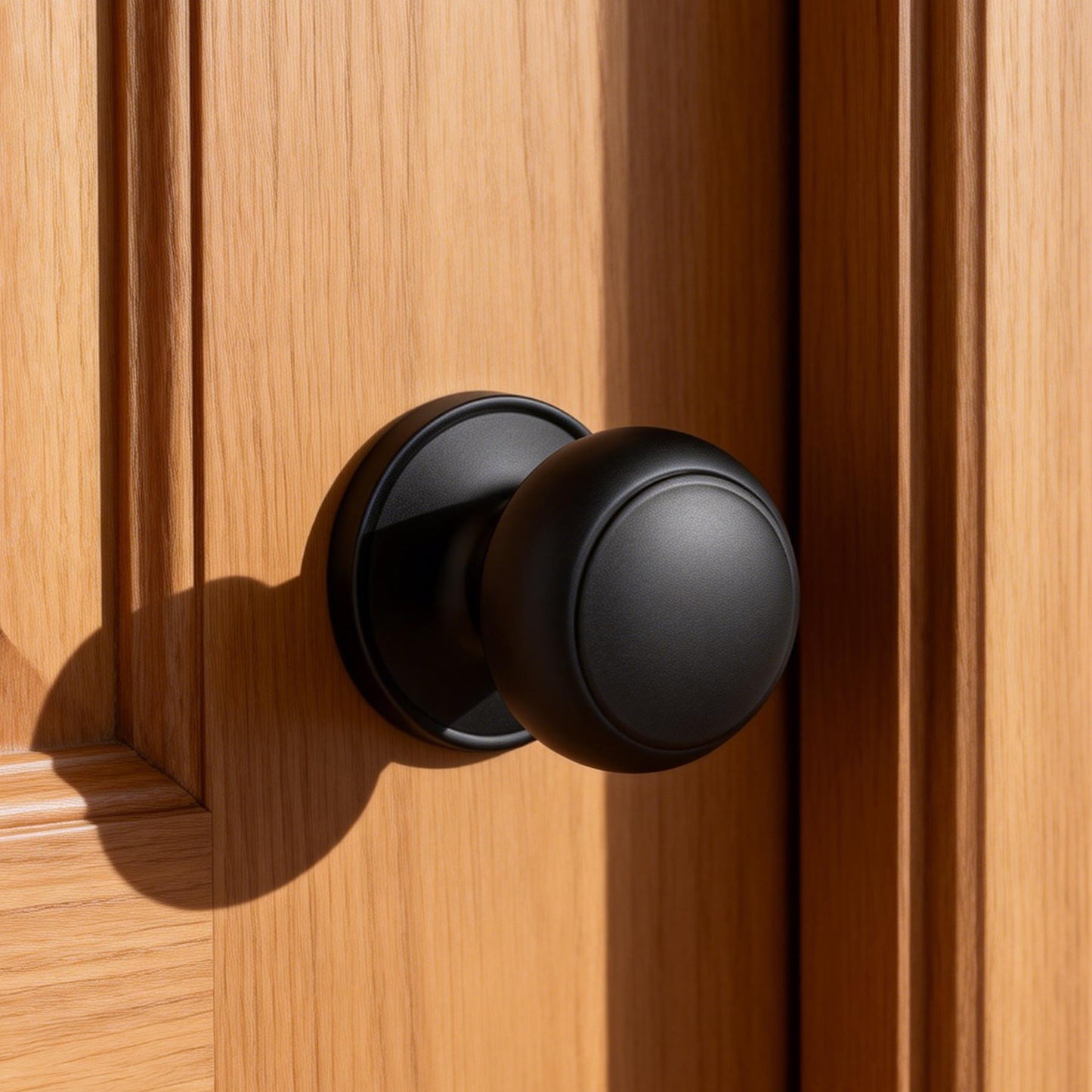 KNOBWELL Flat Ball Passage Interior Door Knobs Without Lock