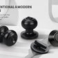 KNOBWELL Matte Black Single Cylinder Entry Door Handlesets with Deadbolts