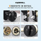 KNOBWELL Matte Black Single Cylinder Entry Door Handlesets with Deadbolts