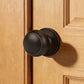 KNOBWELL Flat Ball Passage Interior Door Knobs Without Lock