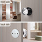 Modern Globe Faceted Crystal Dummy Door Knobs with Round Plate - DLC10DM