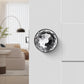 Modern Globe Faceted Crystal Passage Door Knobs with Round Plate - DLC10PS