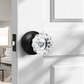Knobwell Modern Crystal Door Knobs with Classic Round Rosette - DLC20